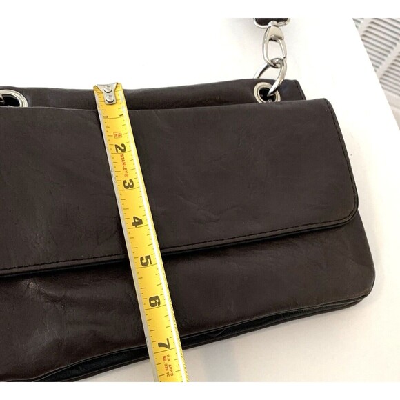 Avon Mark Convertible Shoulder Bag Flips Over to Brown or Black Adjustable Strap - Picture 5 of 12